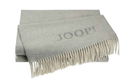 JOOP! VLNĚNÁ DEKA FINE-DOUBLEFACE SILVER-NATUR  130x180 cm